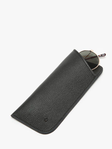 Sunglass Case Madras Leather Etrier Black madras EMAD5001 other view 1