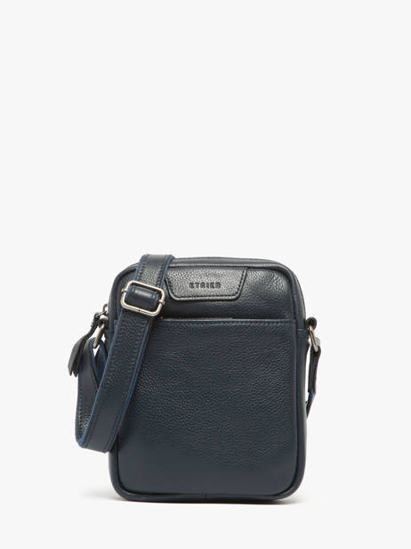 Leather Flandres Crossbody Bag Etrier Blue flandres EFLA729S