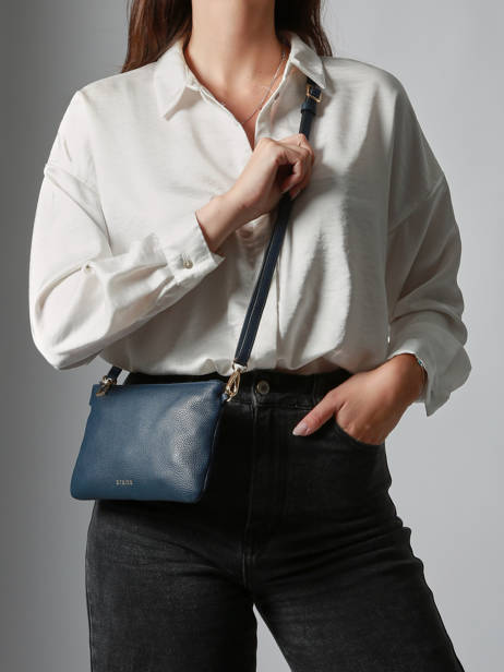 Sac Bandoulière Tradition Cuir Etrier Bleu tradition ETRA0141 vue secondaire 1